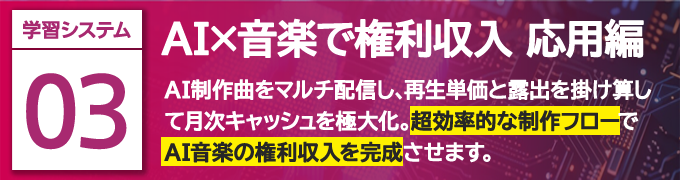 AI×音楽で権利収入 応用編